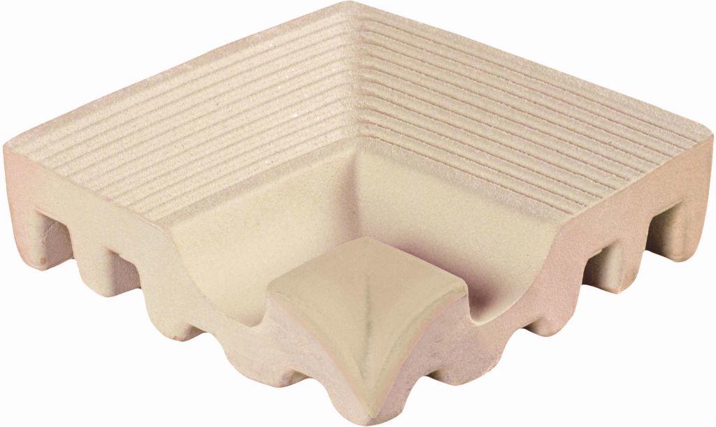 322-BE BORDE ANG INT GROOVED BEIGE 12X12