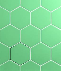 HEXA MAMBO TURQUOISE 10,7X12,4