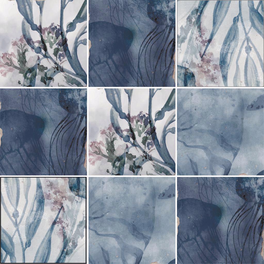 KASBAH BLUE MIX 13X13