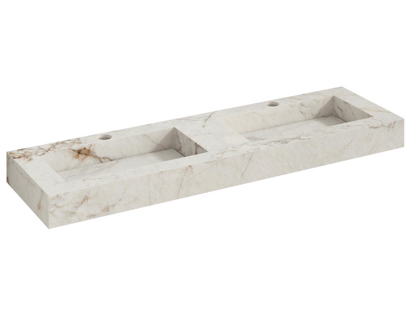LAVABO AXEL DOBLE 160 NATURAL JEWEL MATT