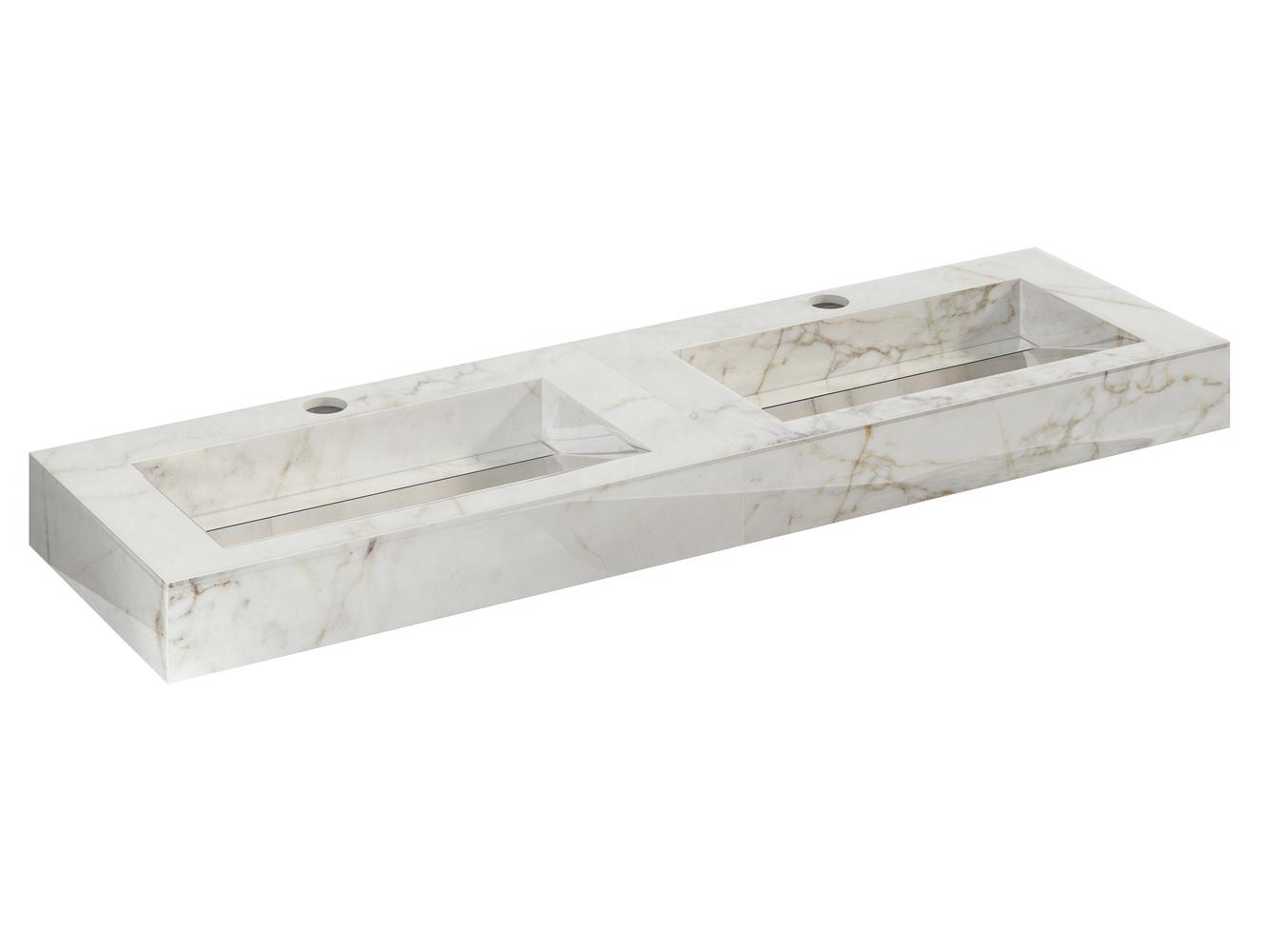 LAVABO ENEA DOBLE 160 OXYD JEWEL POL