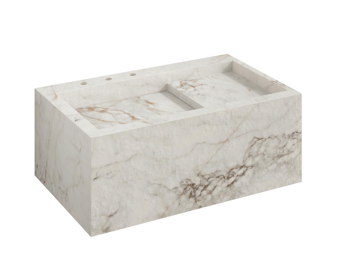 LAVABO NISO 120 IZQ. NATURAL JEWEL MATT