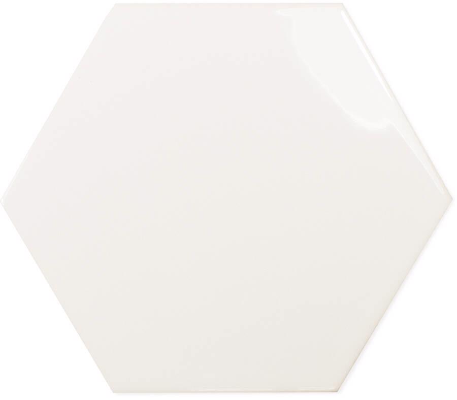 MINI HEXA LISO ICE WHITE GLOSS 15X17,3