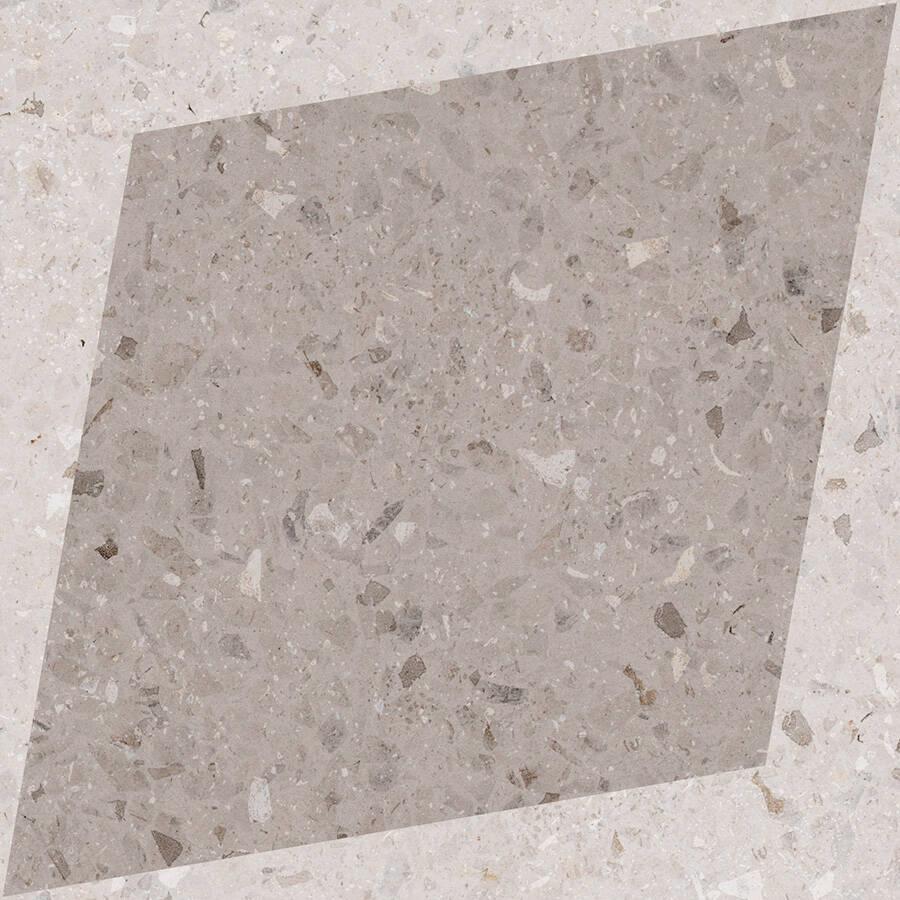 NATURAL DROPS RHOMBUS DECOR TAUPE 18,5X18,5