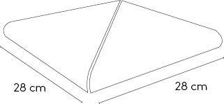 PAR ANGULO PISCINA EXT. OXFORD SLATE 28X28